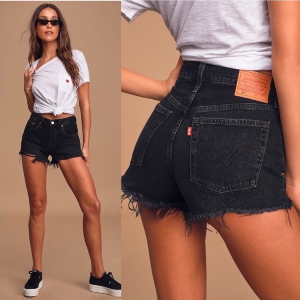 Levi’s 501 festival shorts in black